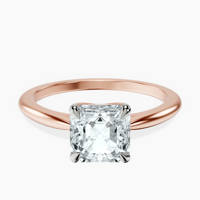14kt Rose Gold Azalea Classic Solitaire 1.5mm Lab Diamond Ring front image