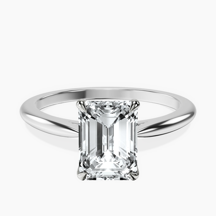 9ct White Gold Azalea Classic Solitaire 1.5mm Lab Diamond Ring front image