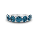 Platinum Valentina Round Lab Diamond Anniversary Band (1 Ct. Tw.) front image