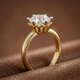 Platinum Malissa Solitaire Lab Diamond Ring color product image two