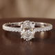 Platinum Claire Full Eternity Lab Diamond Ring color product image two