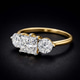 10kt White Gold Estella Round Three Stone Lab Diamond Ring color product image two
