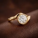 Platinum Ava Crest Lab Diamond Ring color product image one