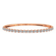 14kt Rose Gold Oval Serenity Lab Diamond Openable Bangle Bracelet (2 Ct. Tw.) front image