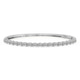 14ct White Gold Oval Serenity Lab Diamond Openable Bangle Bracelet (2 Ct. Tw.) front image