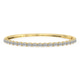 14kt Yellow Gold Oval Serenity Lab Diamond Openable Bangle Bracelet (3 Ct. Tw.) front image