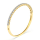 14kt Yellow Gold Oval Serenity Lab Diamond Openable Bangle Bracelet (3 Ct. Tw.) right