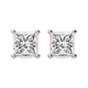 14kt Rose Gold Four Prong Princess Lab Diamond Stud Earrings (6 Ct. Tw.) front image
