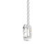 Platinum Ethereal Oval Lab Diamond Solitaire Necklace (2 Ct. Tw.) right