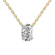 14kt Yellow Gold Ethereal Oval Lab Diamond Solitaire Necklace (6 Ct. Tw.) front image