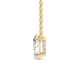 14kt Yellow Gold Ethereal Oval Lab Diamond Solitaire Necklace (6 Ct. Tw.) right