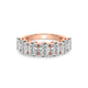 10kt Rose Gold Blanca Oval Lab Diamond Anniversary Band (1 Ct. Tw.) front image