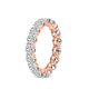 14kt Rose Gold Neveah Round Lab Diamond Eternity Ring (6 Ct. Tw.) left