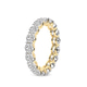 10kt Yellow Gold Neveah Round Lab Diamond Eternity Ring (7 Ct. Tw.) left
