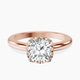 14kt Rose Gold Malissa Solitaire Lab Diamond Ring front image