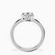 14kt White Gold Malissa Solitaire Lab Diamond Ring side right image one