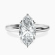 Platinum Malissa Solitaire Lab Diamond Ring front image