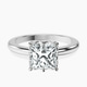 14kt White Gold Malissa Solitaire Lab Diamond Ring front image