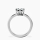 14kt White Gold Malissa Solitaire Lab Diamond Ring side right image one