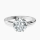 Platinum Malissa Solitaire Lab Diamond Ring front image