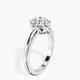 Platinum Malissa Solitaire Lab Diamond Ring standing product image one