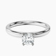 Platinum Four Prong Solitaire 2mm Lab Diamond Ring front image