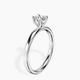 Platinum Four Prong Solitaire 2mm Lab Diamond Ring standing product image one