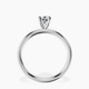 Platinum Four Prong Solitaire 2mm Lab Diamond Ring side right image one