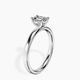 Platinum Four Prong Solitaire 2mm Lab Diamond Ring standing product image one
