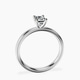 Platinum Four Prong Solitaire 2mm Lab Diamond Ring side right image one