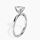 Platinum Four Prong Solitaire 2mm Lab Diamond Ring standing product image one