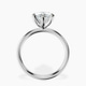 Platinum Four Prong Solitaire 2mm Lab Diamond Ring side right image one