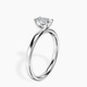 Platinum Four Prong Solitaire 2mm Lab Diamond Ring standing product image one
