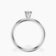 Platinum Four Prong Solitaire 2mm Lab Diamond Ring side right image one