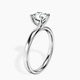 Platinum Four Prong Solitaire 2mm Lab Diamond Ring standing product image one