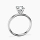 Platinum Four Prong Solitaire 2mm Lab Diamond Ring side right image one