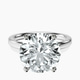 Platinum Four Prong Solitaire 2mm Lab Diamond Ring front image