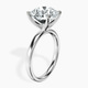 Platinum Four Prong Solitaire 2mm Lab Diamond Ring standing product image one