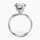 Platinum Four Prong Solitaire 2mm Lab Diamond Ring side right image one