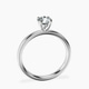 Platinum Four Prong Solitaire 2mm Lab Diamond Ring side right image one