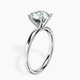 Platinum Six Prong Solitaire 2mm Lab Diamond Ring standing product image one