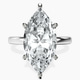 Platinum Six Prong Solitaire 2mm Lab Diamond Ring front image