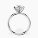 Platinum Six Prong Solitaire 2mm Lab Diamond Ring side right image one