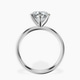 Platinum Six Prong Solitaire 2mm Lab Diamond Ring side right image one
