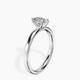Platinum Six Prong Solitaire 2mm Lab Diamond Ring standing product image one