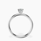 Platinum Six Prong Solitaire 2mm Lab Diamond Ring side right image one