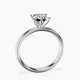 Platinum Six Prong Solitaire 2mm Lab Diamond Ring side right image one
