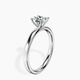 Platinum Six Prong Solitaire 2mm Lab Diamond Ring standing product image one