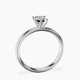 Platinum Six Prong Solitaire 2mm Lab Diamond Ring side right image one