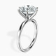 Platinum Six Prong Solitaire 2mm Lab Diamond Ring standing product image one